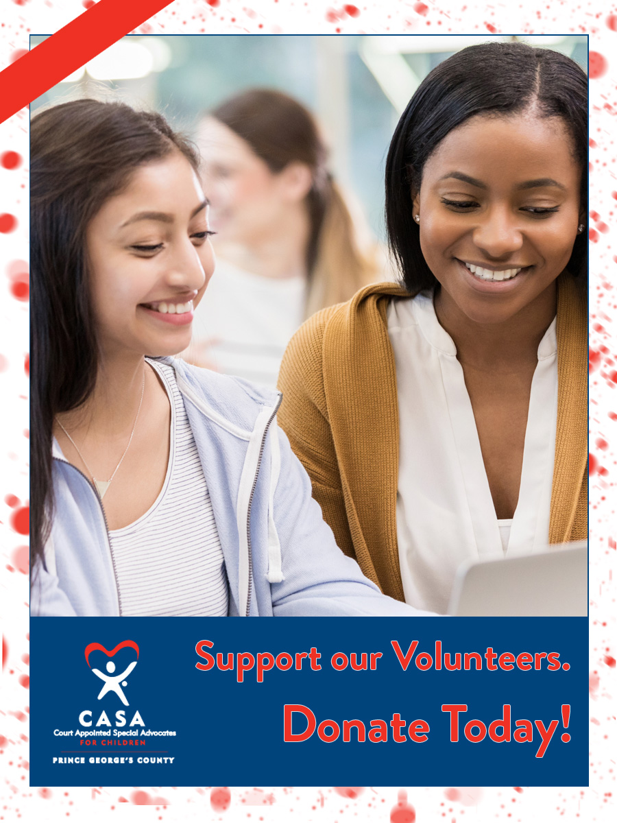 A Holiday ad, with a younger woman hugging an older woman